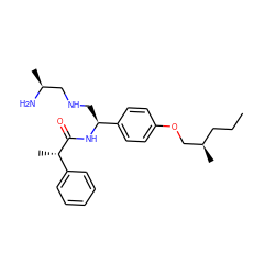 CCC[C@@H](C)COc1ccc([C@H](CNC[C@H](C)N)NC(=O)[C@@H](C)c2ccccc2)cc1 ZINC000145098150