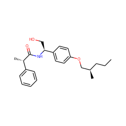 CCC[C@@H](C)COc1ccc([C@H](CO)NC(=O)[C@@H](C)c2ccccc2)cc1 ZINC000145391953