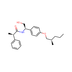 CCC[C@@H](C)COc1ccc([C@H](CO)NC(=O)[C@H](C)c2ccccc2)cc1 ZINC000299860638