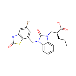 CCC[C@@H](Cn1c(=O)n(Cc2cc(Br)cc3[nH]c(=O)sc23)c2ccccc21)C(=O)O ZINC000096270255