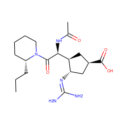 CCC[C@@H]1CCCCN1C(=O)[C@@H](NC(C)=O)[C@H]1C[C@@H](C(=O)O)C[C@@H]1N=C(N)N ZINC000013560252