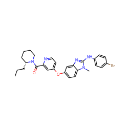 CCC[C@@H]1CCCCN1C(=O)c1cc(Oc2ccc3c(c2)nc(Nc2ccc(Br)cc2)n3C)ccn1 ZINC000049872372