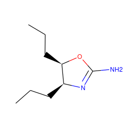CCC[C@@H]1N=C(N)O[C@@H]1CCC ZINC000013588709