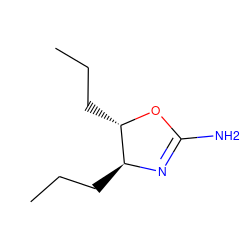 CCC[C@@H]1N=C(N)O[C@H]1CCC ZINC000013588716