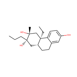 CCC[C@]1(O)C[C@H]2CCc3cc(O)ccc3[C@]2(CC)C[C@@]1(C)O ZINC000299859878