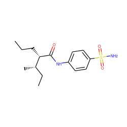 CCC[C@H](C(=O)Nc1ccc(S(N)(=O)=O)cc1)[C@@H](C)CC ZINC000049036521