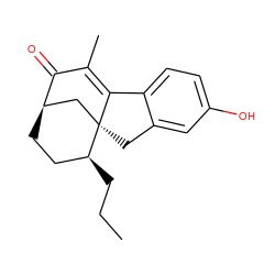 CCC[C@H]1CC[C@@H]2C[C@]13Cc1cc(O)ccc1C3=C(C)C2=O ZINC000034633832