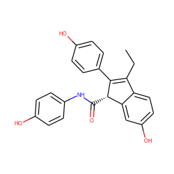 CCC1=C(c2ccc(O)cc2)[C@@H](C(=O)Nc2ccc(O)cc2)c2cc(O)ccc21 ZINC000012353845