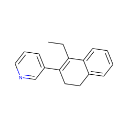 CCC1=C(c2cccnc2)CCc2ccccc21 ZINC000013684518