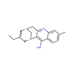 CCC1=C[C@@H]2Cc3nc4cc(C)ccc4c(N)c3[C@H](C1)C2 ZINC000013799817