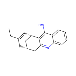 CCC1=C[C@H]2C[C@@H](C1)Cc1nc3ccccc3c(N)c12 ZINC000027525518