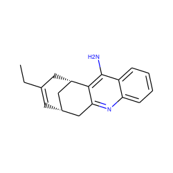 CCC1=C[C@H]2Cc3nc4ccccc4c(N)c3[C@@H](C1)C2 ZINC000013835506