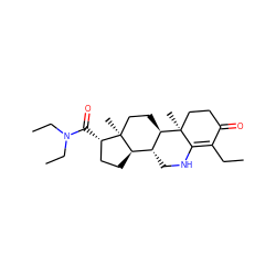 CCC1=C2NC[C@@H]3[C@H]4CC[C@H](C(=O)N(CC)CC)[C@@]4(C)CC[C@H]3[C@@]2(C)CCC1=O ZINC000026470808