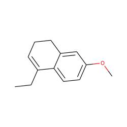 CCC1=CCCc2cc(OC)ccc21 ZINC000034999429