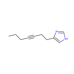 CCCC#CCCc1c[nH]cn1 ZINC000013795222