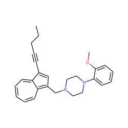 CCCC#Cc1cc(CN2CCN(c3ccccc3OC)CC2)c2cccccc1-2 ZINC000095561958