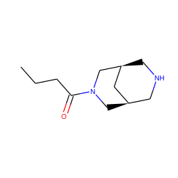 CCCC(=O)N1C[C@@H]2CNC[C@@H](C2)C1 ZINC000103243628
