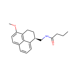 CCCC(=O)NC[C@@H]1CCc2c(OC)ccc3cccc1c23 ZINC000013834410