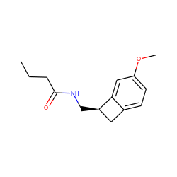 CCCC(=O)NC[C@@H]1Cc2ccc(OC)cc21 ZINC000026992672