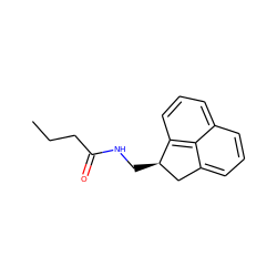 CCCC(=O)NC[C@@H]1Cc2cccc3cccc1c23 ZINC000013834462