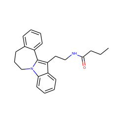 CCCC(=O)NCCc1c2n(c3ccccc13)CCCc1ccccc1-2 ZINC000013805847