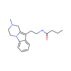 CCCC(=O)NCCc1c2n(c3ccccc13)CCN(C)C2 ZINC000042966185