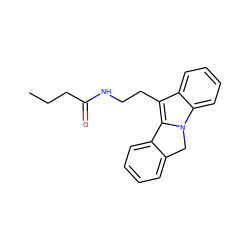 CCCC(=O)NCCc1c2n(c3ccccc13)Cc1ccccc1-2 ZINC000013805839