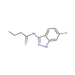 CCCC(=O)Nc1n[nH]c2cc(Br)ccc12 ZINC000038816494