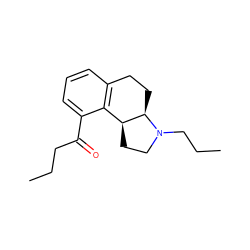 CCCC(=O)c1cccc2c1[C@@H]1CCN(CCC)[C@@H]1CC2 ZINC000013740530