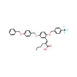 CCCC/C(=C\c1cc(OCc2ccc(OCc3ccccc3)cc2)ccc1OCc1ccc(C(F)(F)F)cc1)C(=O)O ZINC000299867225