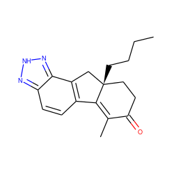 CCCC[C@@]12CCC(=O)C(C)=C1c1ccc3n[nH]nc3c1C2 ZINC000034004011