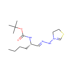 CCCC[C@@H](/C=N/N[N+]1=CSCC1)NC(=O)OC(C)(C)C ZINC000028570631