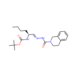 CCCC[C@@H](/C=N/NC(=O)N1CCc2ccccc2C1)NC(=O)OC(C)(C)C ZINC000028570460