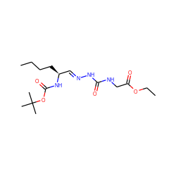 CCCC[C@@H](/C=N/NC(=O)NCC(=O)OCC)NC(=O)OC(C)(C)C ZINC000028569687