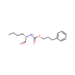 CCCC[C@@H](C=O)NC(=O)OCCCc1ccccc1 ZINC000027091529