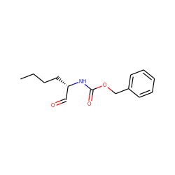 CCCC[C@@H](C=O)NC(=O)OCc1ccccc1 ZINC000027091522