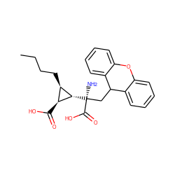 CCCC[C@@H]1[C@H](C(=O)O)[C@H]1[C@@](N)(CC1c2ccccc2Oc2ccccc21)C(=O)O ZINC000004394182