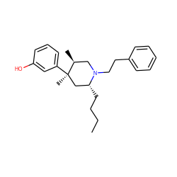 CCCC[C@@H]1C[C@@](C)(c2cccc(O)c2)[C@@H](C)CN1CCc1ccccc1 ZINC000028568245