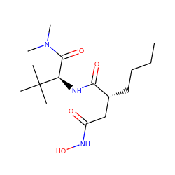 CCCC[C@H](CC(=O)NO)C(=O)N[C@H](C(=O)N(C)C)C(C)(C)C ZINC000013819890