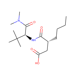 CCCC[C@H](CC(=O)O)C(=O)N[C@H](C(=O)N(C)C)C(C)(C)C ZINC000013819898