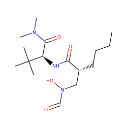 CCCC[C@H](CN(O)C=O)C(=O)N[C@H](C(=O)N(C)C)C(C)(C)C ZINC000003871658