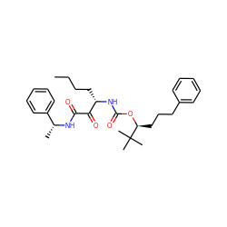 CCCC[C@H](NC(=O)O[C@@H](CCCc1ccccc1)C(C)(C)C)C(=O)C(=O)N[C@H](C)c1ccccc1 ZINC000013589442