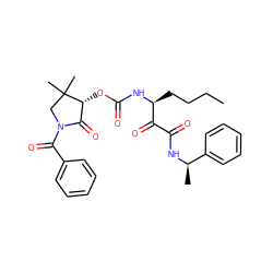 CCCC[C@H](NC(=O)O[C@@H]1C(=O)N(C(=O)c2ccccc2)CC1(C)C)C(=O)C(=O)N[C@H](C)c1ccccc1 ZINC000028572491