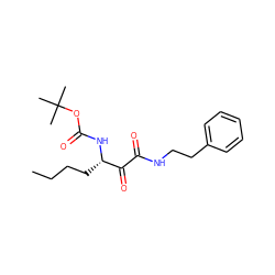 CCCC[C@H](NC(=O)OC(C)(C)C)C(=O)C(=O)NCCc1ccccc1 ZINC000013589431