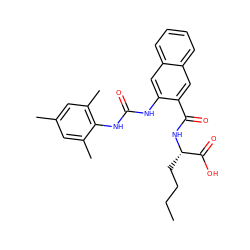 CCCC[C@H](NC(=O)c1cc2ccccc2cc1NC(=O)Nc1c(C)cc(C)cc1C)C(=O)O ZINC000035850239