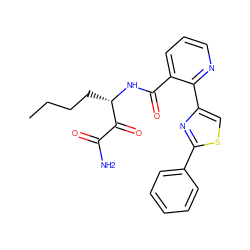 CCCC[C@H](NC(=O)c1cccnc1-c1csc(-c2ccccc2)n1)C(=O)C(N)=O ZINC000143254890