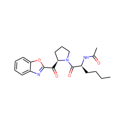 CCCC[C@H](NC(C)=O)C(=O)N1CCC[C@@H]1C(=O)c1nc2ccccc2o1 ZINC000064539660