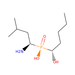 CCCC[C@H](O)[P@](=O)(O)[C@@H](N)CC(C)C ZINC000028702381