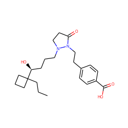 CCCC1([C@@H](O)CCCN2CCC(=O)N2CCc2ccc(C(=O)O)cc2)CCC1 ZINC000028962138