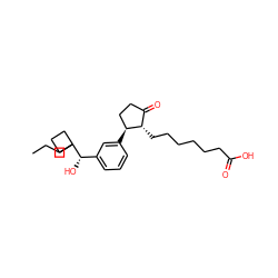 CCCC1([C@@H](O)c2cccc([C@H]3CCC(=O)[C@@H]3CCCCCCC(=O)O)c2)CCC1 ZINC000117771532